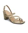 Bruno Manetti women's  Gold Slipon Back Strap Heel Sandal
