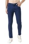 EditLook Men's Dark Blue Blended Denim Slim Fit Jeans