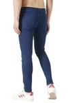 EditLook Men's Dark Blue Blended Denim Slim Fit Jeans
