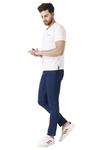 EditLook Men's Dark Blue Blended Denim Slim Fit Jeans