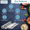 DOUBLE DIAMOND Aluminium Foil Roll for Kitchen, Food Grade, 1 kg