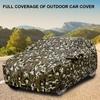 Mockhe Tata Indica Car Cover with Mirror Pocket and Soft Cotton Lining,Waterproof Tata Indica Car Body Cover, Army Print