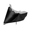 Mockhe Bike Body Cover for TVS Radeon , Dustproof UV Protection water resistant Custom Fit Cover-(Black-Silver )