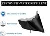 Mockhe Bike Body Cover for TVS Radeon , Dustproof UV Protection water resistant Custom Fit Cover-(Black-Silver )