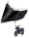 Mockhe Bike Body Cover for Bajaj Pulsar 220F , Dustproof UV Protection water resistant Custom Fit Cover-(Black-White )