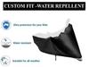 Mockhe Bike Body Cover for Bajaj Pulsar 220F , Dustproof UV Protection water resistant Custom Fit Cover-(Black-White )