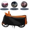 Mockhe Bike Cover for Honda Activa 4G , Dustproof UV Protection water resistant Custom Fit Cover-(Black-Orange )