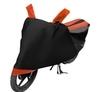 Mockhe Bike Cover for Honda Activa 4G , Dustproof UV Protection water resistant Custom Fit Cover-(Black-Orange )