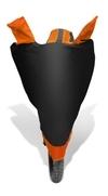 Mockhe Bike Cover for Honda Activa 4G , Dustproof UV Protection water resistant Custom Fit Cover-(Black-Orange )