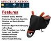 Mockhe Bike Cover for Honda Activa 4G , Dustproof UV Protection water resistant Custom Fit Cover-(Black-Orange )