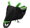Mockhe Bike Cover for Hero HF Deluxe , Dustproof UV Protection water resistant Custom Fit Cover-(Black-Green )