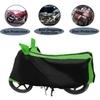 Mockhe Bike Cover for Hero HF Deluxe , Dustproof UV Protection water resistant Custom Fit Cover-(Black-Green )