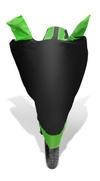 Mockhe Bike Cover for Hero HF Deluxe , Dustproof UV Protection water resistant Custom Fit Cover-(Black-Green )