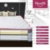 NestiN Grey Pocket Spring Orthopedic Mattress with Memory Foam for Comfort Sleep and Back Support Single Size-6x42x75 Inches