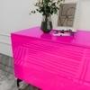 ONE2ONE ENTERPRISES WALL Dark Pink Gloss Contact Paper Peel and Stick Wallpaper Self Adhesive Wallpaper for Drawer Shelf Liner Cabinet Glossy Peel and Stick Wallpaper Removable PVC Vinyl 2 x 12 Feet