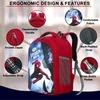 BAYO Spiderman 35 L 47cm For 1st/2nd/3rd/4th & 5th class school Bag Boys/Girls Waterproof School Bag (Red, 35 L)