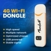 Morden 4G LTE WiFi USB Dongle Stick with All SIM Network Support, Plug & Play 4G Data Card with up to 150Mbps Data Speed (White), tri_Band (T708)