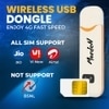 Morden 4G LTE WiFi USB Dongle Stick with All SIM Network Support, Plug & Play 4G Data Card with up to 150Mbps Data Speed (White), tri_Band (T708)