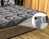 JDX 250 TC Cotton Queen Geometric Fitted (Elastic) Bedsheet (Pack of 1, Multicoloured Grey)