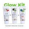 EIQ - EINSTEINIQ Face Wash + Sunscreen + Moisturizer | Complete Daily Skincare Combo | Cleanse, Hydrate & Protect | Lightweight, Non-Sticky | All Skin Types