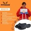 Bersache Extra Soft  Regular wear with Flexibility Sandal for Men's & Boy's Black (6172)