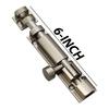 Rawk 6 Inch Door Bolt Lock Door Latch Aluminium Tower Bolt Door chitkani Door Bolt Door Latches for Home and Office with Mounting Screws (6-Inch Pack of 6)