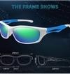 PIRASO Gradient Sports Full Frame Blue Sunglasses (Men) - M