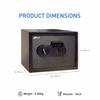Ozone Safe Locker for Home | Safilo Bio Z+ 16 Litre | Ozone Digital Lock | Ozone Locker Safe For Home | Master & User PIN Code Access | Fingerprint Lock | Silver and Black