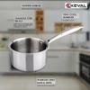 KEVAL TRIPALY Saucepan/Cookfresh Triply Saucepan with Pouring Spout & Handle