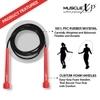 MuscleXP Skipping Rope (Jumping Rope) for Men, Women & Children, Tangle Free Jumping Rope for Kids (Orange / Black)