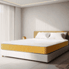 Sleepwell Dual Mattress | Reversible | High Density (HD) Foam | 8-inch Single Bed Size, Medium Soft & Hard (Orange,78x42X8)