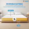 Sleepwell Dual Mattress | Reversible | High Density (HD) Foam | 8-inch Single Bed Size, Medium Soft & Hard (Orange,78x42X8)