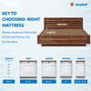 Sleepwell Dual Mattress | Reversible | High Density (HD) Foam | 8-inch Single Bed Size, Medium Soft & Hard (Orange,78x42X8)
