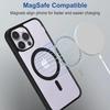 SYOTT Magnetic Clear Case for Apple iPhone 13 Pro Max| MagSafe Compatible Shockproof TPU Back Cover | Wireless Charging Support | Scratch & Drop Protection |Black Transparent