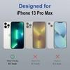 SYOTT Magnetic Clear Case for Apple iPhone 13 Pro Max| MagSafe Compatible Shockproof TPU Back Cover | Wireless Charging Support | Scratch & Drop Protection |Black Transparent