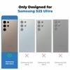 SYOTT Back Case Cover for, Samsung Galaxy S25 Ultra 5G With Transparent Design to Restore True Colors of the Mobile Back Design | Shockproof Compatible with Mag-Safe Wireless Charging | Black