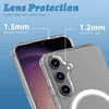 SYOTT Magnetic Clear Case for Samsung Galaxy S24 Plus 5G | MagSafe Compatible Transparent Shockproof TPU Back Cover | Wireless Charging Support | Scratch & Drop Protection | Transparent