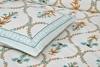 UNIQCHOICE 180 TC Turquoise Color Floral Printed King Size Bedsheet With 2 Pillow Cover(ELEG-11-Turquoise)