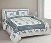 UNIQCHOICE 180 TC Blue Color Animal Printed King Size Bedsheet With 2 Pillow Cover(ELEG-24-Blue)