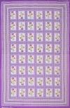 UniqChoice Purple 100% Cotton Single Bedsheet With 1 Pillow Cover(1+ 1_ Single_ Bombay_ Purple)