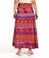 Rangun Maroon 100% Cotton Women Printed WrapAround(Skirts),WA_1078_Naptol_Maroon
