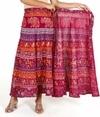 Rangun Maroon 100% Cotton Women Printed WrapAround(Skirts),WA_1078_Naptol_Maroon
