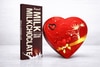 Ahuja Mart Premium Chocolate Gift Combo - Red Heart-Shaped Chocolate Box (11 Pcs) & 150g Amul Milk Chocolate Bar - Ideal for Gifting, Birthdays & Anniversaries