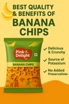 Pink Delight Kerala Banana Chips | Masala Banana Chips | 180g Pouch