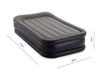 Intex Dura-Beam Plus Deluxe Pillow Rest Air Mattress ith Built-In Electric Pump, Single