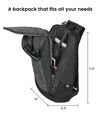 EUME Grey Nylon Laptop Backpack   29 Ltrs