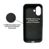 PHONE ANTICS JET BLACK LIQUID SILICONE CASE FOR IPHONE 16 PRO MAX SOFT-TOUCH FINISH FULL CAMERA PROTECTION & SLIM FIT ANTI-FINGERPRINT BACK COVER