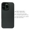 PHONE ANTICS JET BLACK LIQUID SILICONE CASE FOR IPHONE 16 PRO MAX SOFT-TOUCH FINISH FULL CAMERA PROTECTION & SLIM FIT ANTI-FINGERPRINT BACK COVER