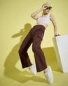 Dimpy Garments Coffee Plus Size Solid Women Cargo Pant