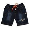 WORTON FASHION Boys 3-Pack Denim Shorts - Multicolor Shorts with Elastic Waist, Drawcord & Colorful Embroidered Graphics 1-7 Years